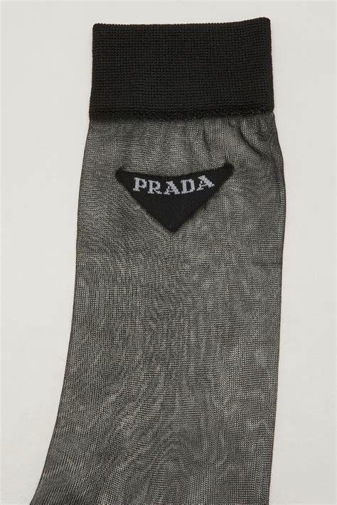 prada knee high socks|Prada nylon socks.